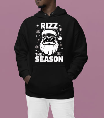 Rizz the Season Christmas Collectible, Handmade Holiday Treasure, Festive Seasonal Character for Gift or Display Hoodie