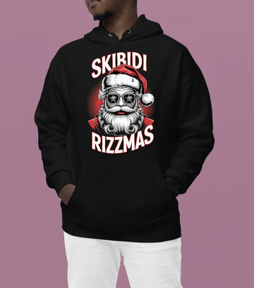 Skibidi Rizzmass Grovey Santa Christmas Spirit Gift Idea for Pop Culture Fans Hoodie