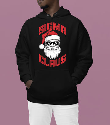 Sigma Claus Christmas Santa Illustration - Festive Holiday Artwork for Seasonal Cheer Hoodie