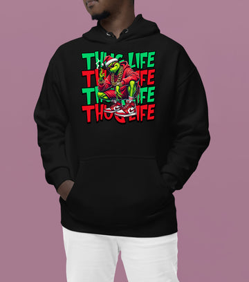Christmas Thug Life x3 Graphic Artwork – Festive Holiday Humor for the Season Hoodie