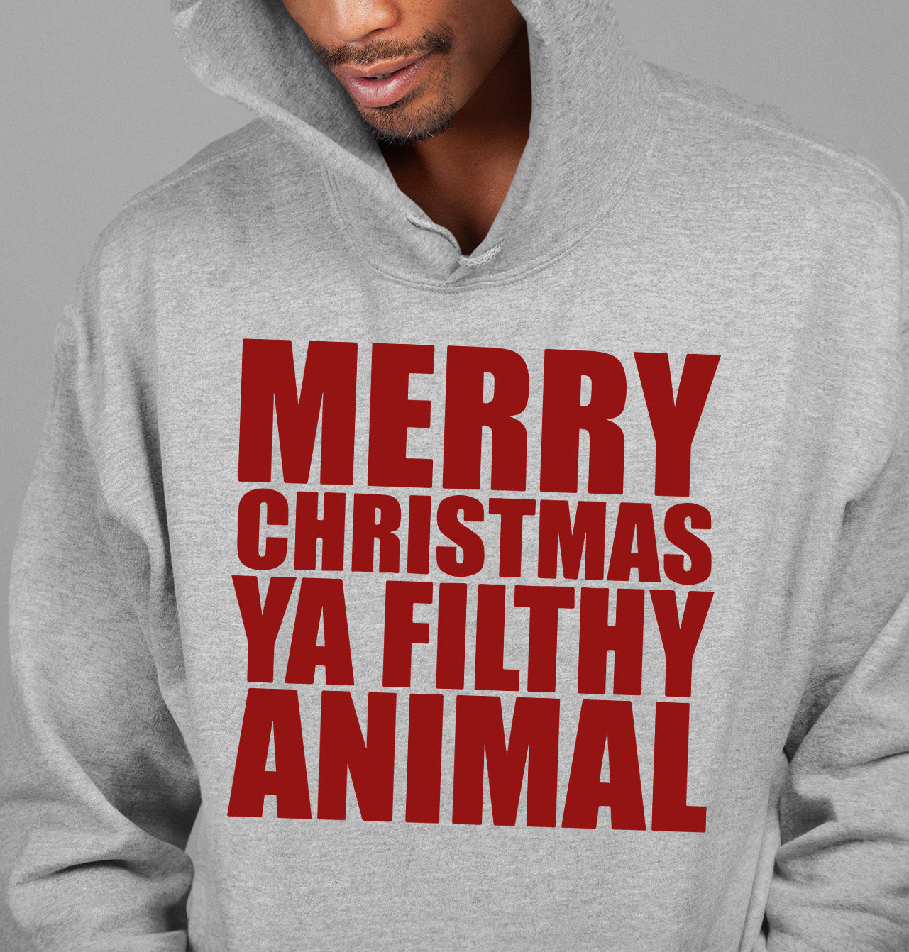 Merry Christmas Ya Filthy Animals - Humorous Holiday Movie Quote Gift Idea, Classic Christmas Laugh Hoodie