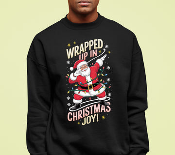 Wrapped up in Christmas Joy – Handmade Keepsake, Cozy Holiday Gift for Loved Ones, Heartfelt Seasonal Treasure Sweatshirt