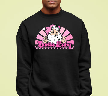 Santa Baby Peace Christmas Theme – Festive Holiday Cheer for Christmas Eve & Seasonal Keepsake Sweatshirt