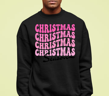 Christmas Season Inspired Artwork for Holiday Home | Festive Canvas Art Gift Idea Sweatshirt