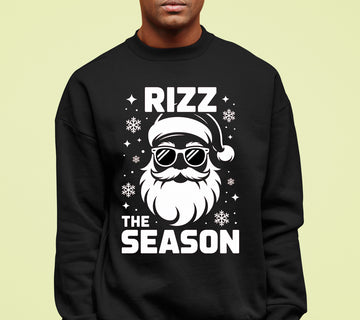 Rizz the Season Christmas Collectible, Handmade Holiday Treasure, Festive Seasonal Character for Gift or Display Sweatshirt