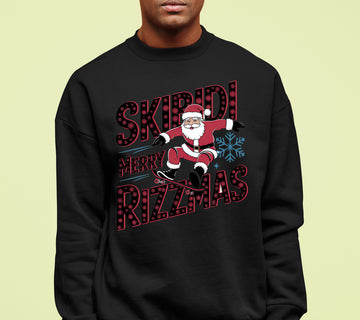 Skibidi Merry Rizzmas Christmas Cheer Festive Keepsake for Holiday Season Gift Sweatshirt