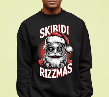 Skibidi Rizzmass Grovey Santa Christmas Spirit Gift Idea for Pop Culture Fans Sweatshirt