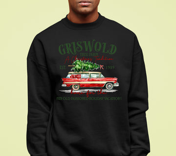 Griswold Tree Farm Christmas Magic, Rustic Holiday Charm for Seasonal Celebrations and Gift Giving Sweatshirt
