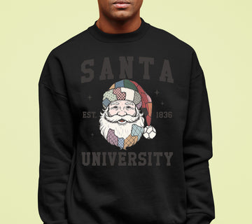Santa University Christmas Collection, Santa Claus Gift, North Pole Education Theme, Festive Holiday Cheer Sweatshirt