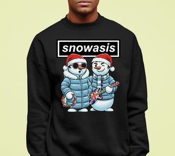 Snowasis Manchester Style Christmas Scene - Festive Seasonal Inspiration, Manchester-Inspired Holiday Vibe Sweatshirt