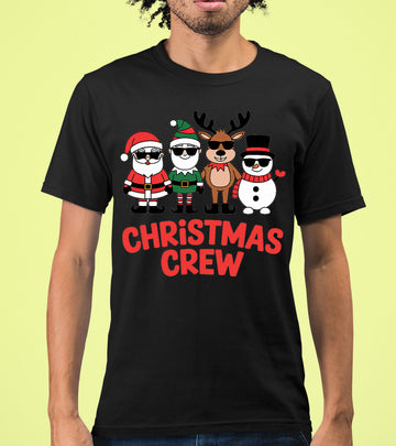 Christmas Crew: Cozy Holiday Squad Gift Idea for Friends & Family | Festive Seasonal Theme T-Shirt