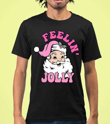 Feelin Jolly Christmas Theme for Festive Lovers - Cozy Seasonal Gift Idea T-Shirt