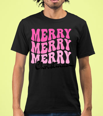 Merry Merry Merry Christmas - Handmade Keepsake Gift for Cozy Festive Cheer T-Shirt