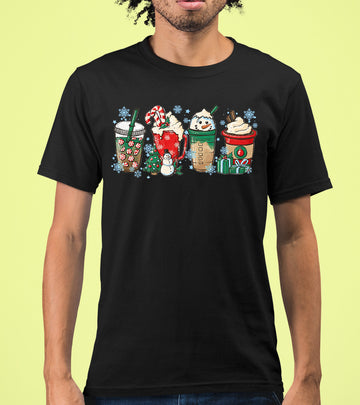 Milkshake Christmas Gift Idea, Festive Holiday Cheer, Sweet Treat Themed Celebration for the Season T-Shirt