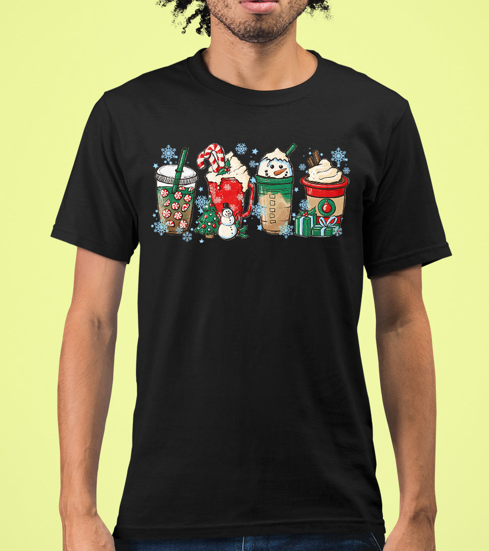 Milkshake Christmas Gift Idea, Festive Holiday Cheer, Sweet Treat Themed Celebration for the Season T-Shirt