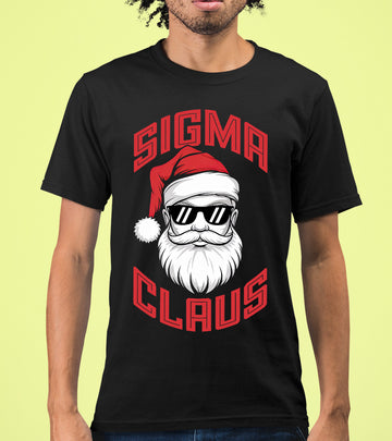 Sigma Claus Christmas Santa Illustration - Festive Holiday Artwork for Seasonal Cheer T-Shirt