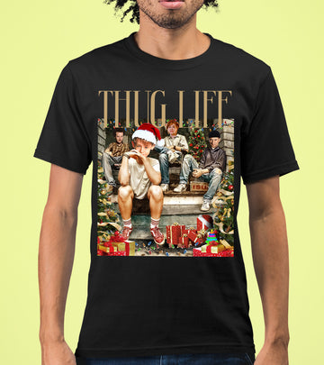 Christmas Thug Life Porch Santa Hat - Funny Santa Hat for Porch, Holiday Humor Gift T-Shirt