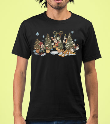 Vintage Christmas Fairytale Retro Style - Yuletide Nostalgia, Cozy Holiday Vintage Theme T-Shirt
