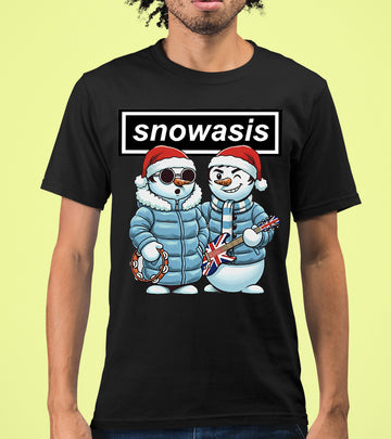 Snowasis Manchester Style Christmas Scene - Festive Seasonal Inspiration, Manchester-Inspired Holiday Vibe T-Shirt