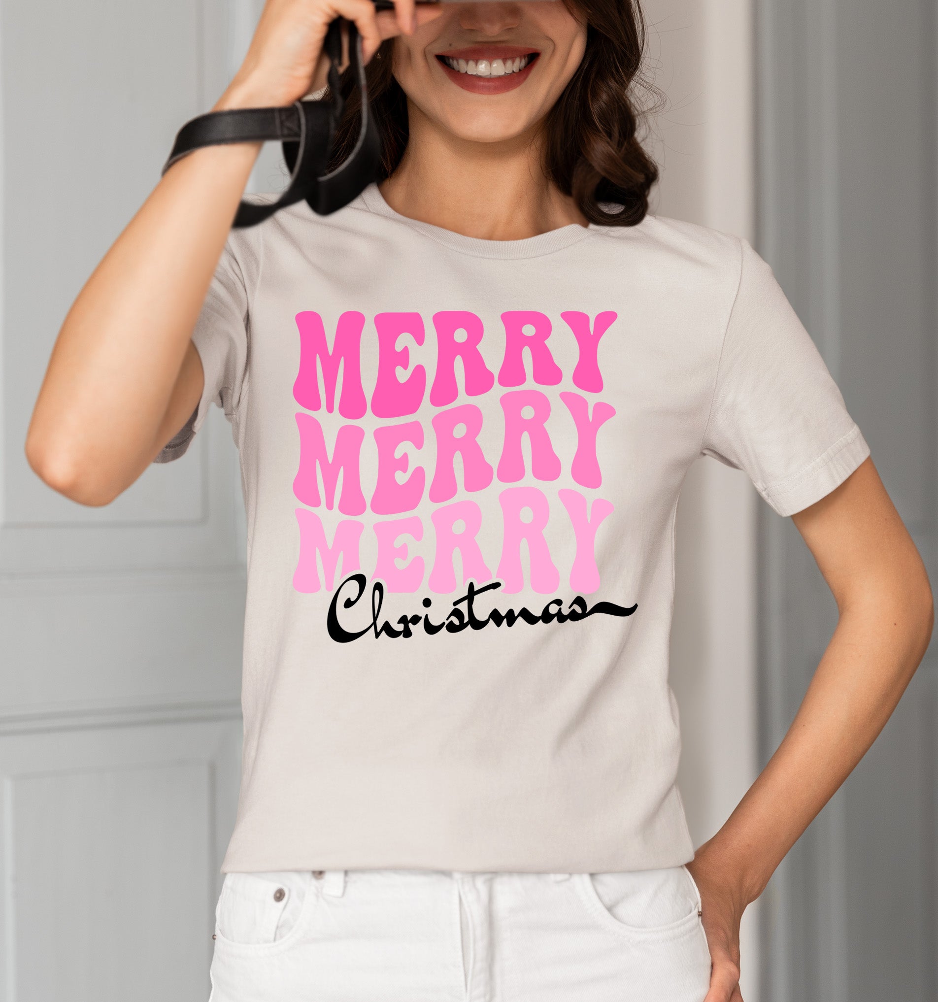 Merry Merry Merry Christmas - Handmade Keepsake Gift for Cozy Festive Cheer T-Shirt