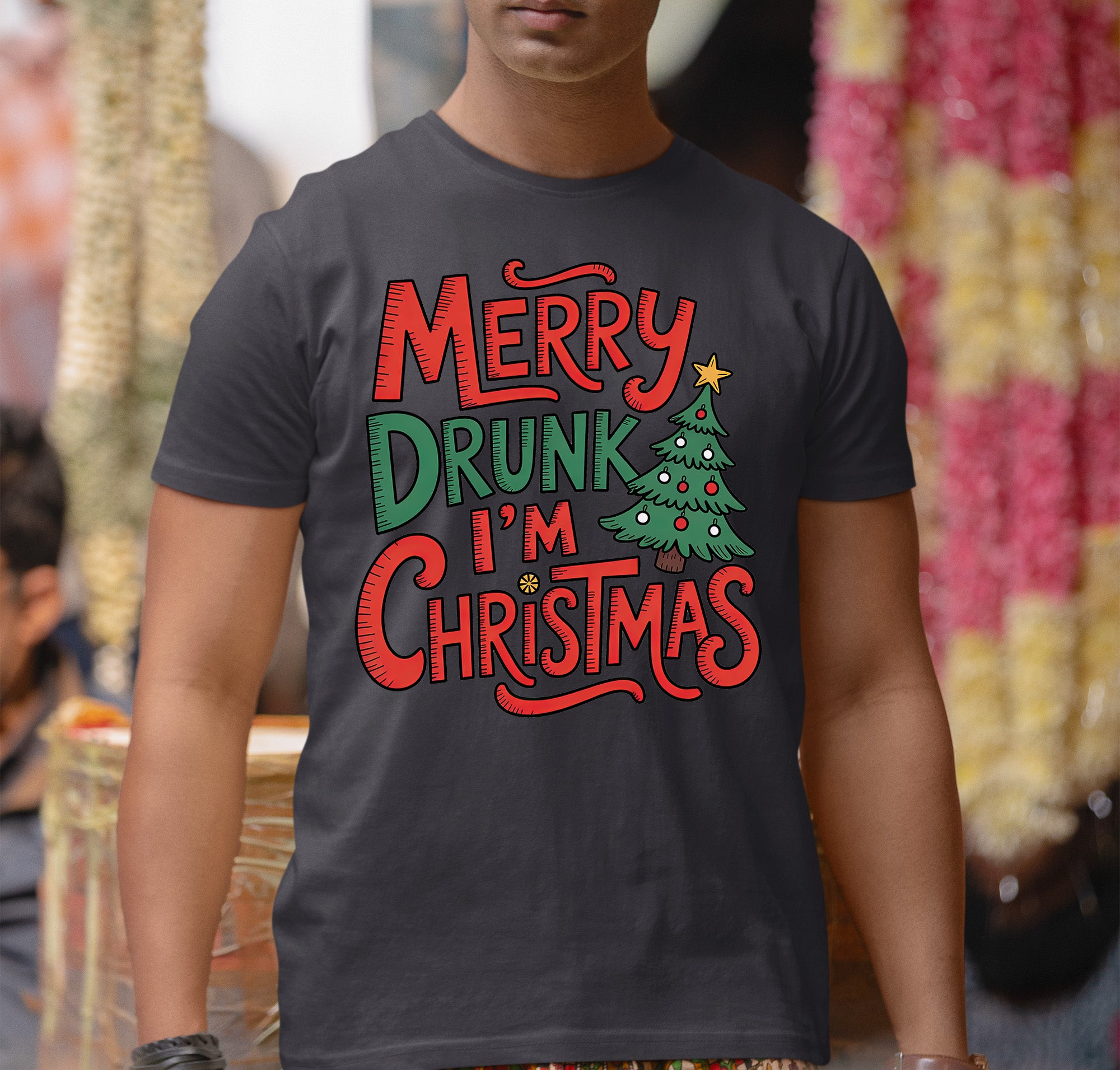 Merry Drunk I'm Christmas - Holiday Humor Gift for Christmas Party, Festive Keepsake, Seasonal Laugh T-Shirt