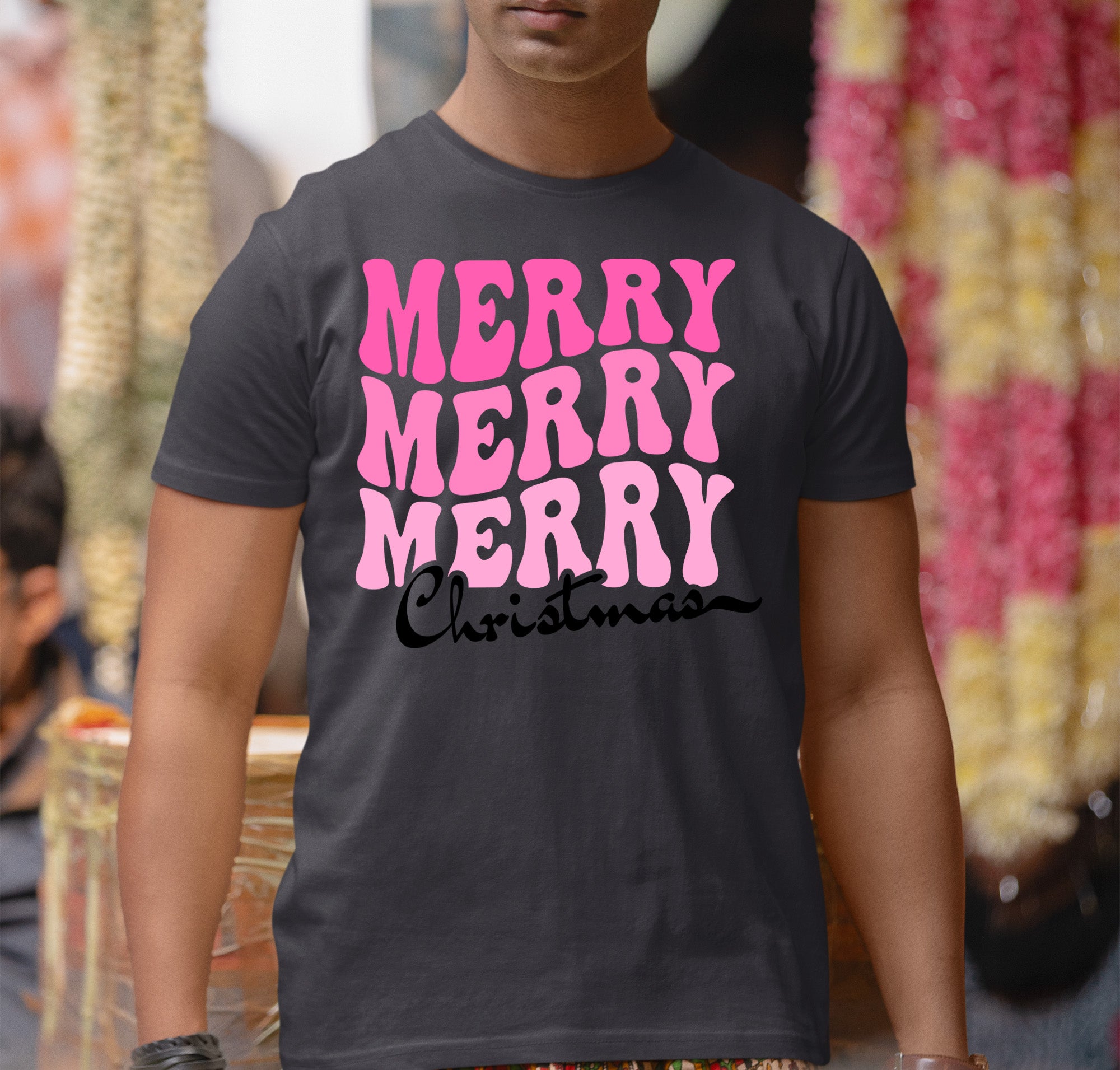 Merry Merry Merry Christmas - Handmade Keepsake Gift for Cozy Festive Cheer T-Shirt