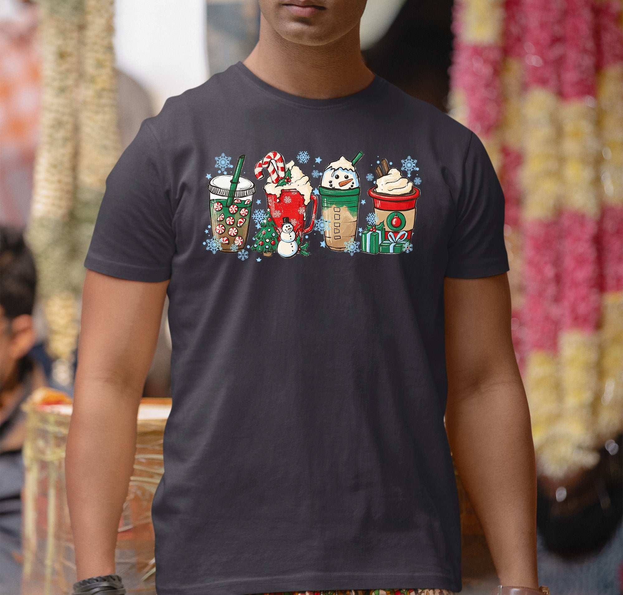 Milkshake Christmas Gift Idea, Festive Holiday Cheer, Sweet Treat Themed Celebration for the Season T-Shirt