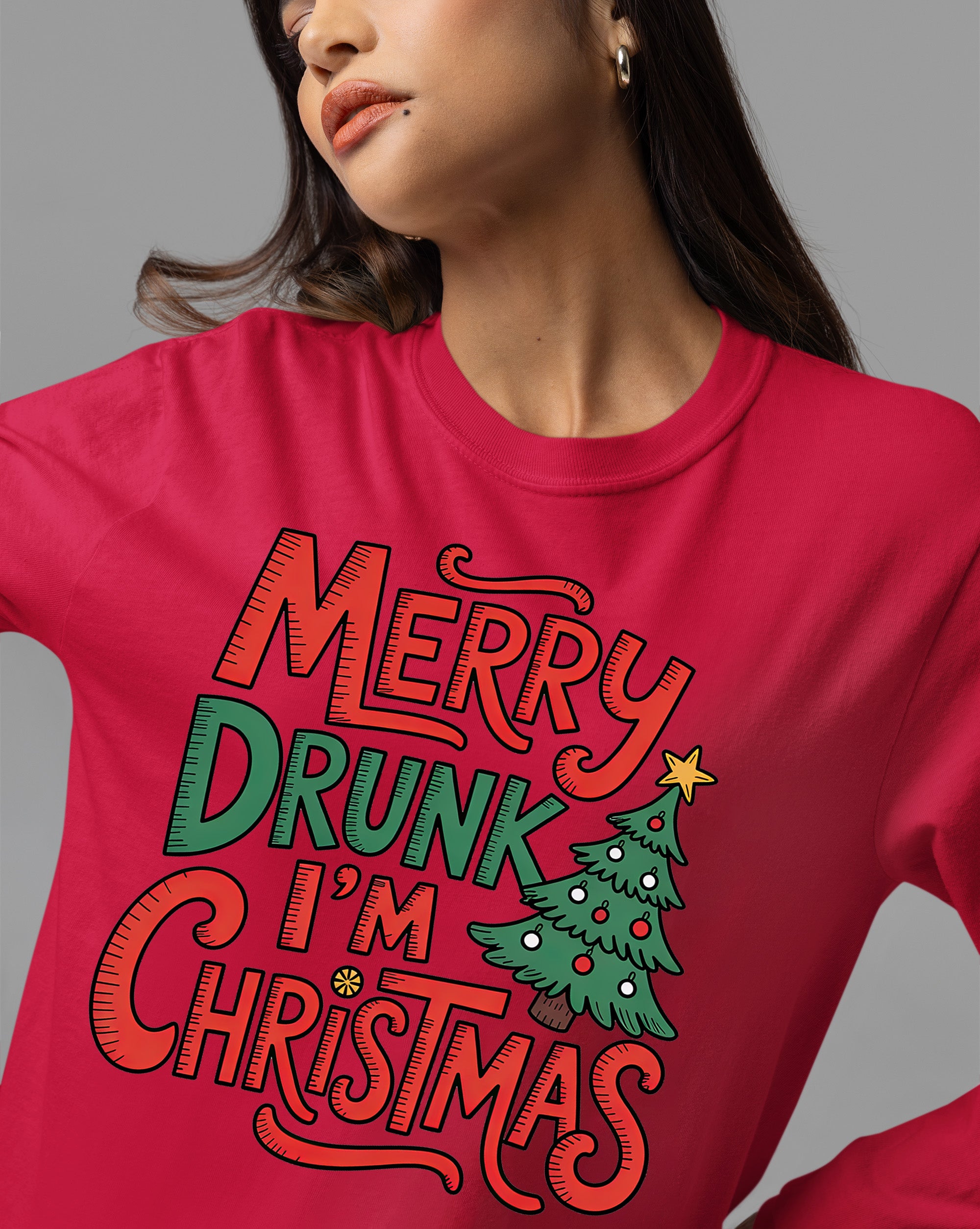 Merry Drunk I'm Christmas - Holiday Humor Gift for Christmas Party, Festive Keepsake, Seasonal Laugh T-Shirt