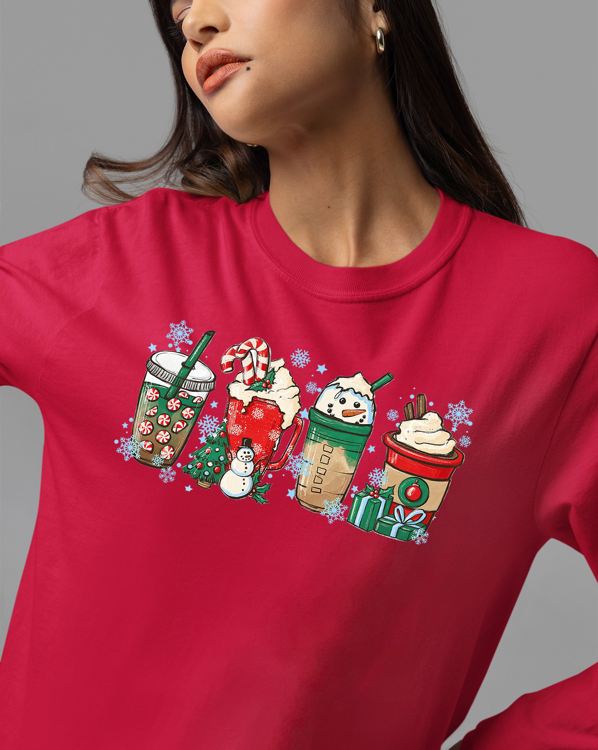 Milkshake Christmas Gift Idea, Festive Holiday Cheer, Sweet Treat Themed Celebration for the Season T-Shirt