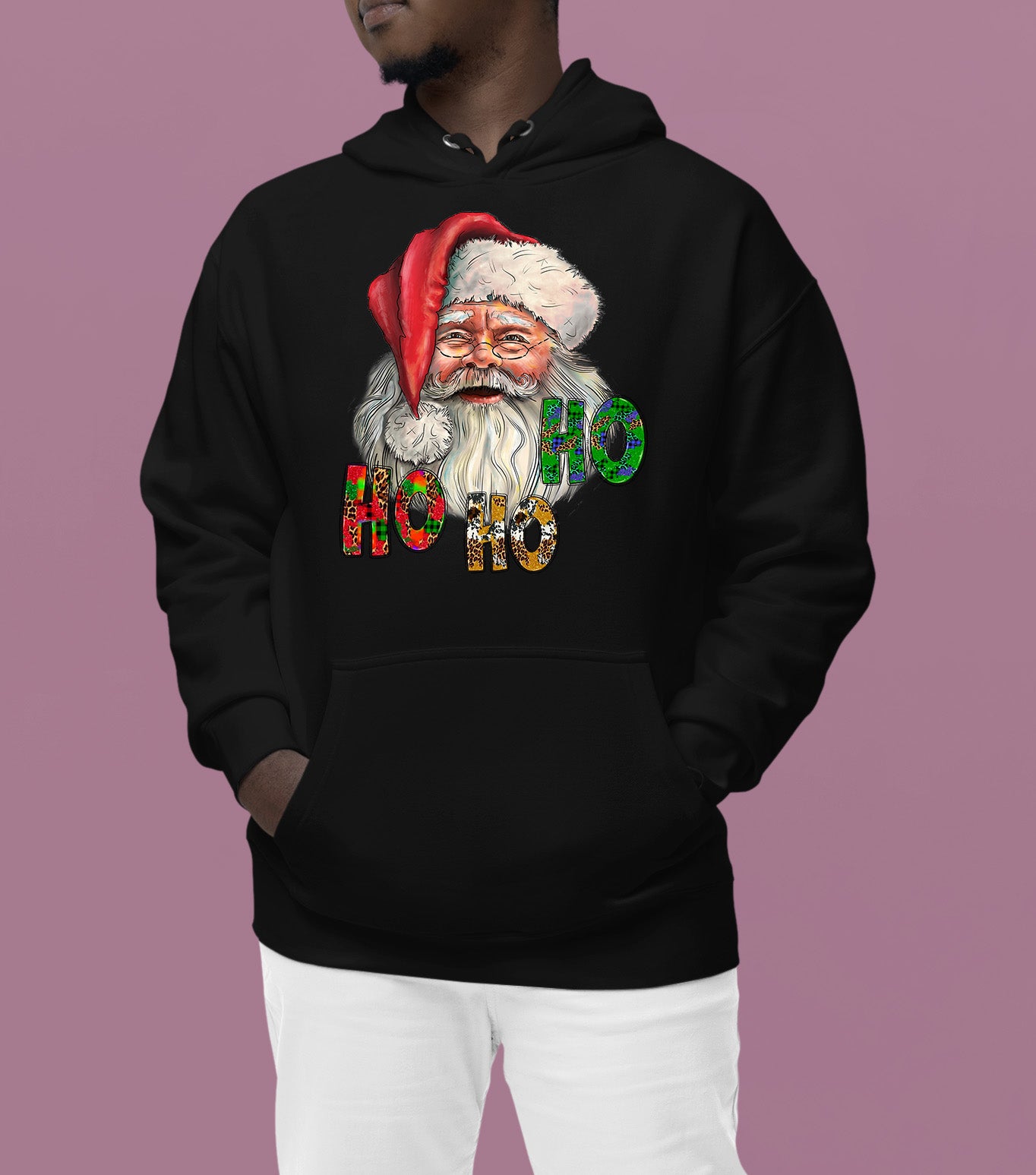 Ho Ho Ho Santa Christmas Festive Holiday Keepsake Gift Idea Hoodie