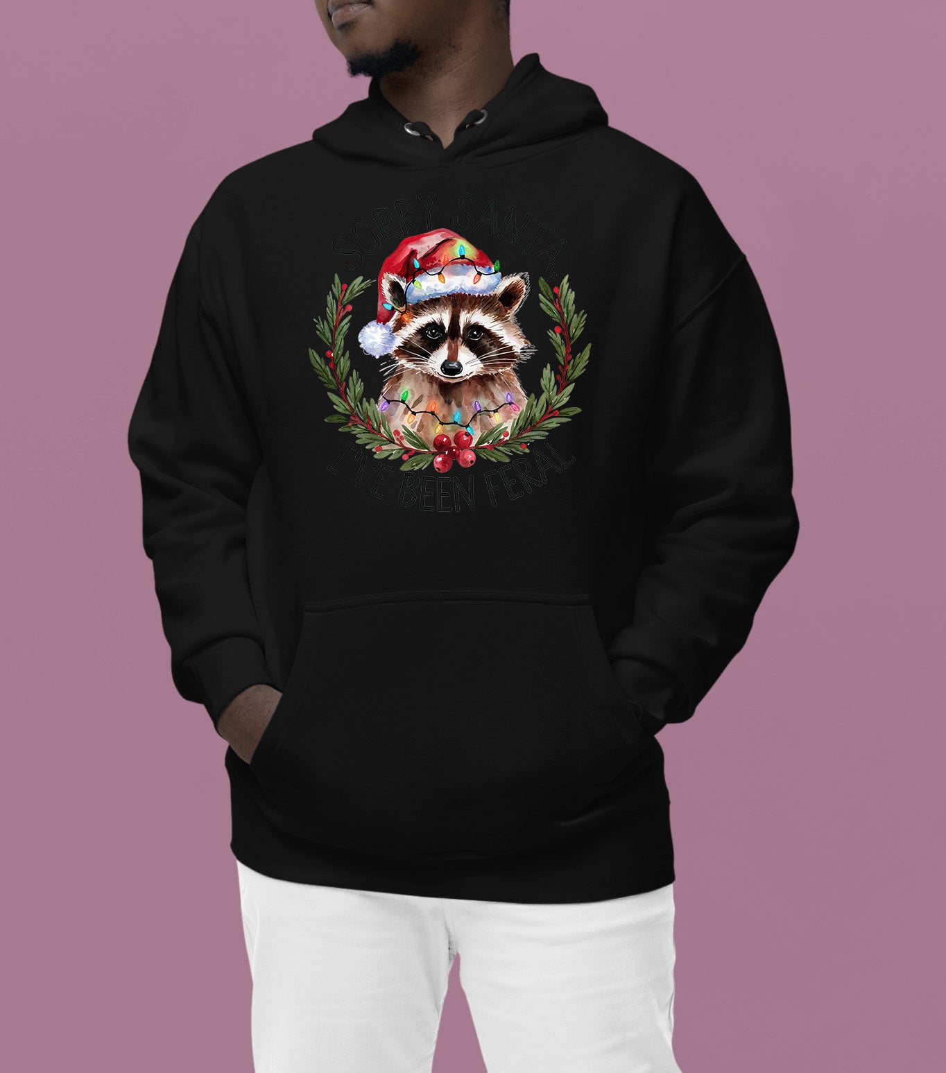 Sorry Santa, I’ve Been Fereal — Christmas Themed Quote for Festive DIY Creations, Holiday Cheer Gift Idea Hoodie