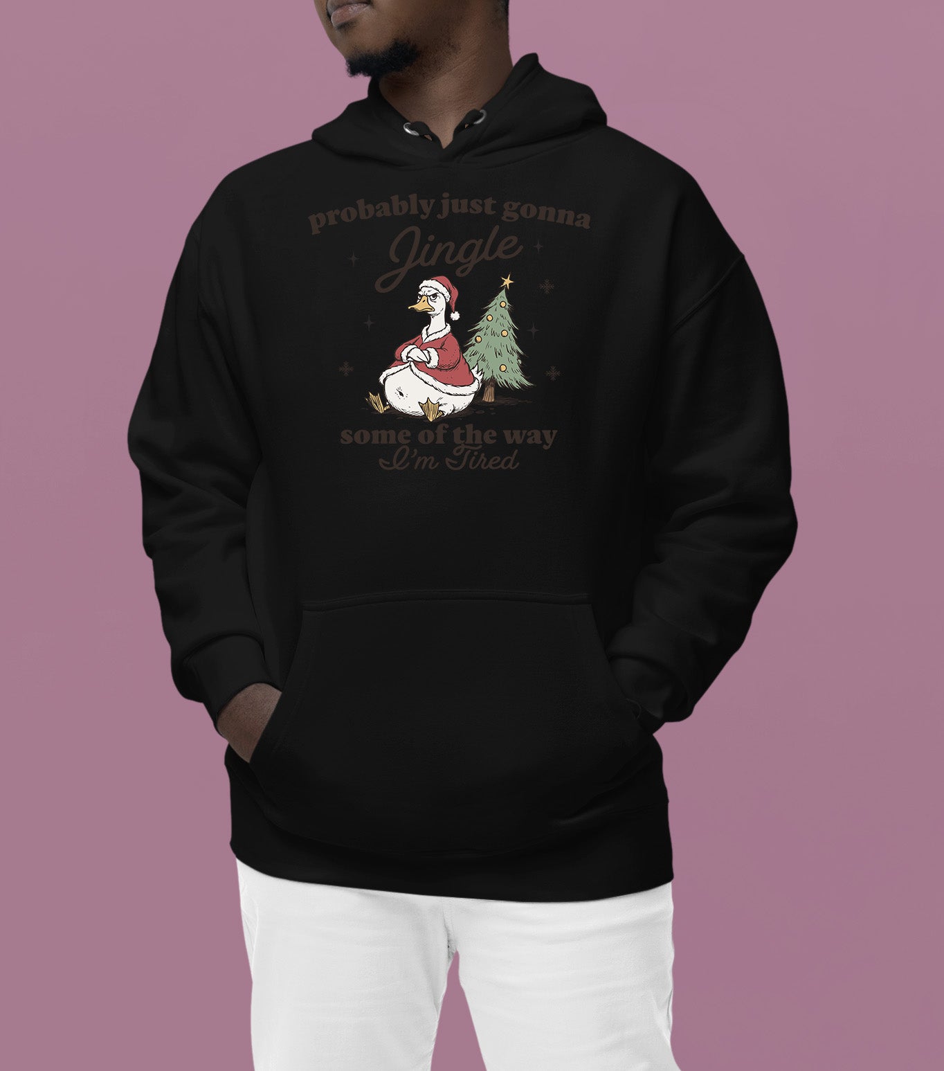 Christmas Joy Collection: Festive accessory with bell charm, sparkling red & green accents for holiday cheer, perfect gift idea, jingle Hoodie