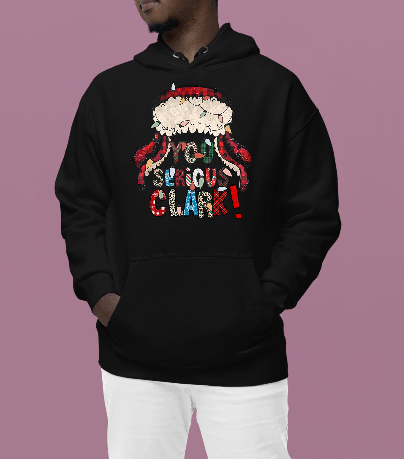 Whimsical Christmas motif for festive crafting, cozy holiday pattern, yuletide inspiration, handmade vibe, cheerful seasonal element Hoodie