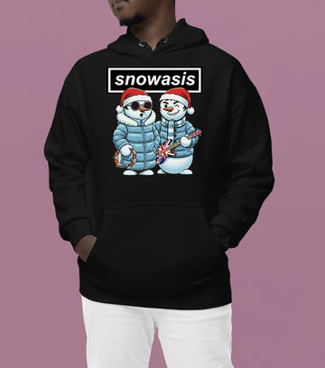 Snowasis Manchester Style Christmas Scene - Festive Seasonal Inspiration, Manchester-Inspired Holiday Vibe Hoodie