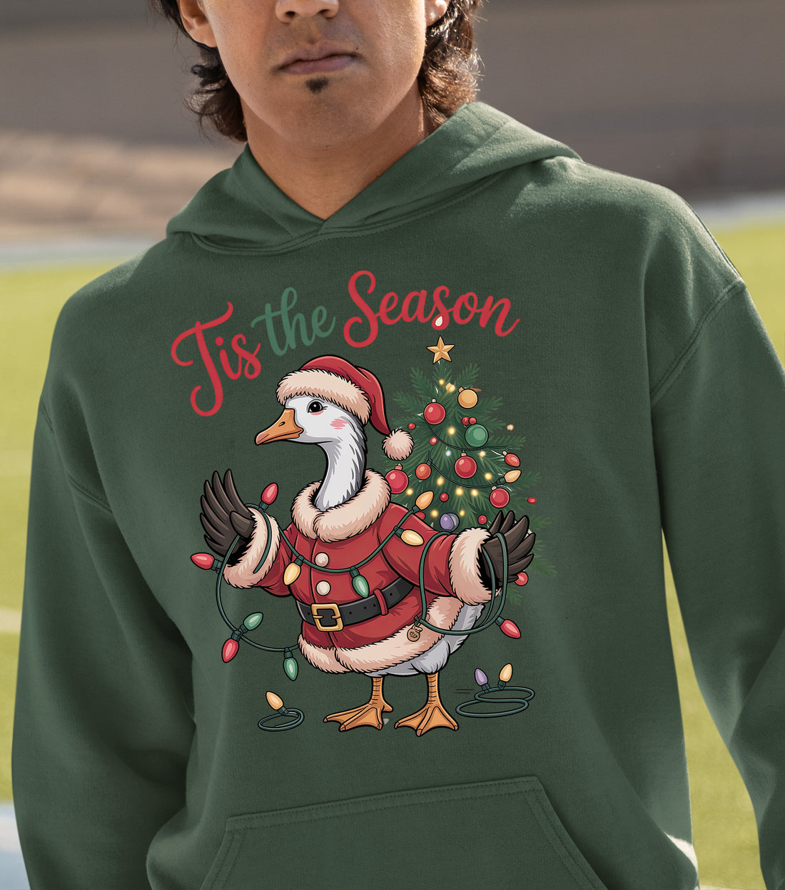 Tis the Season Christmas Clip Art – Festive Typography for Scrapbooking and Seasonal Projects Hoodie