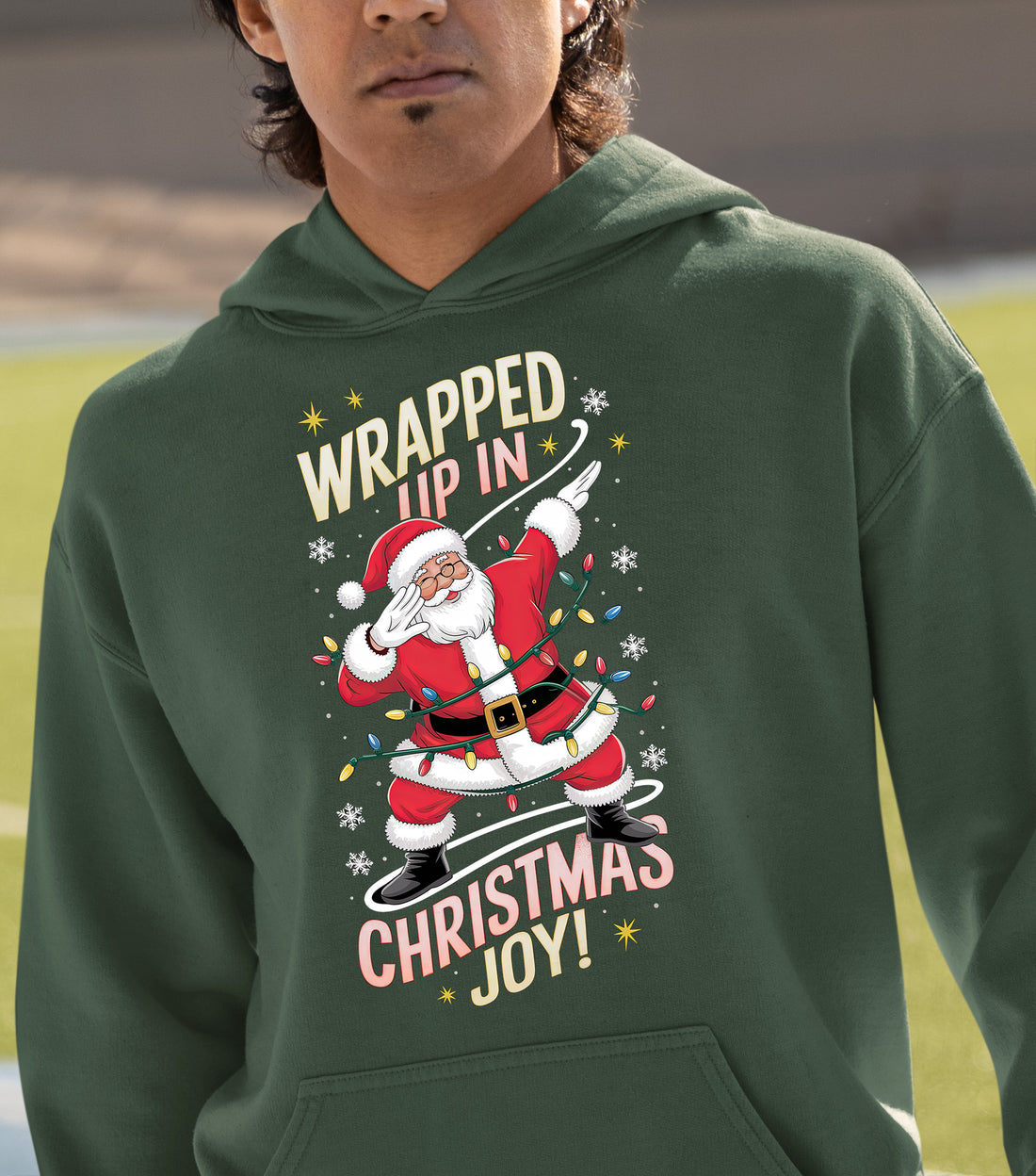 Wrapped up in Christmas Joy – Handmade Keepsake, Cozy Holiday Gift for Loved Ones, Heartfelt Seasonal Treasure Hoodie