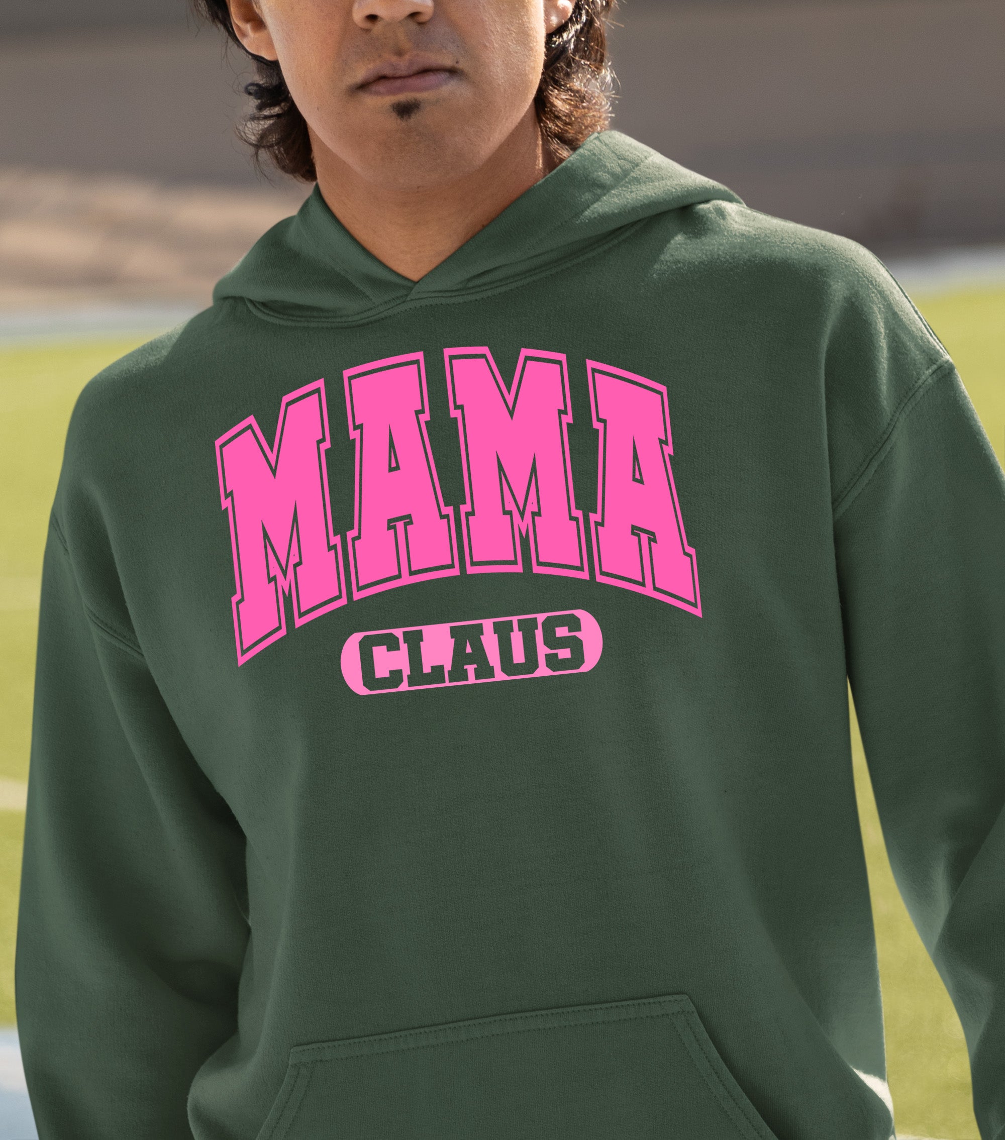 Mama Claus Christmas Joy Gift for Mom | Cozy Holiday Theme for Mom - Seasonal Cheer Hoodie