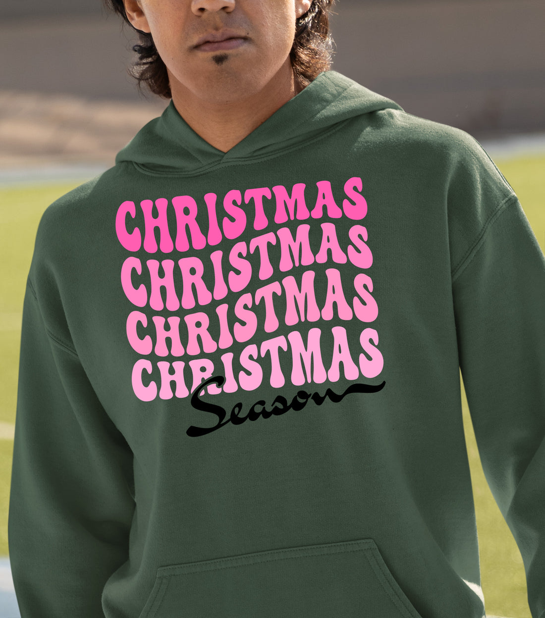 Christmas Season Inspired Artwork for Holiday Home | Festive Canvas Art Gift Idea Hoodie