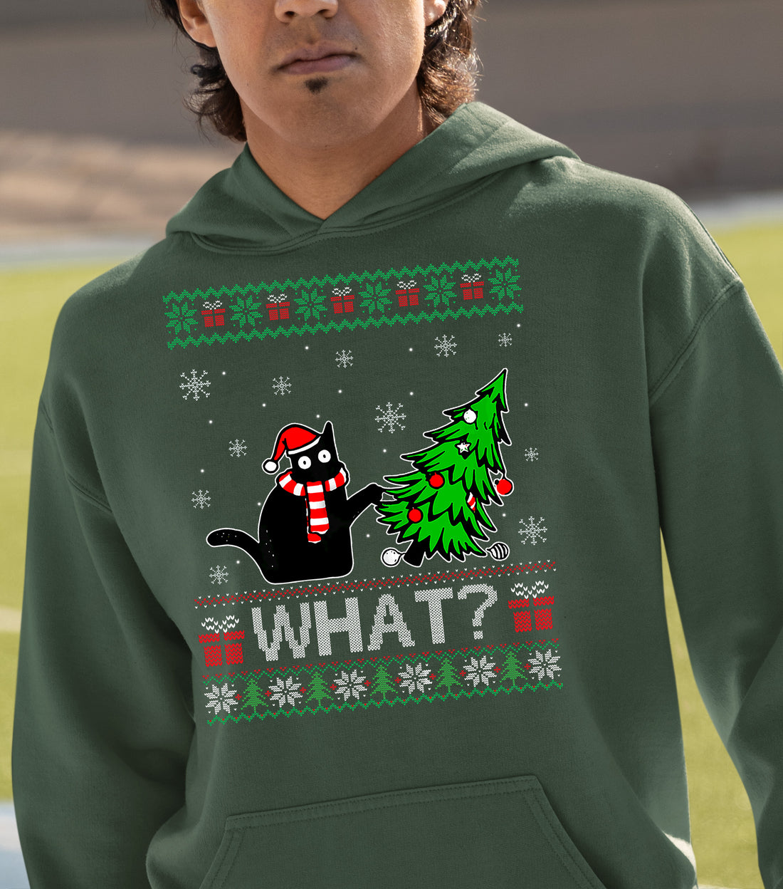 Retro Christmas Vintage Holiday Motif for Crafts, Scrapbooks, and DIY Projects Hoodie