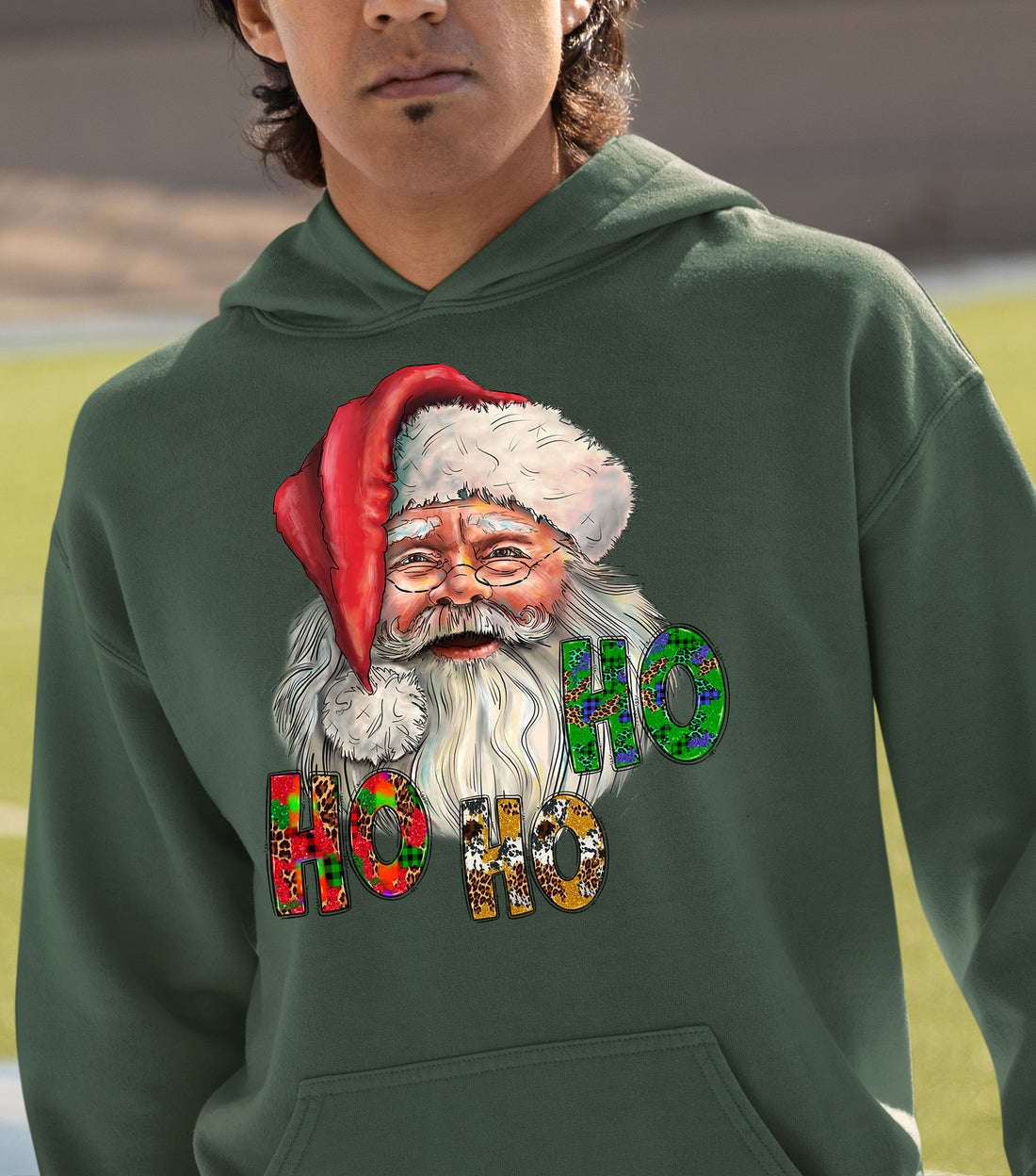 Ho Ho Ho Santa Christmas Festive Holiday Keepsake Gift Idea Hoodie
