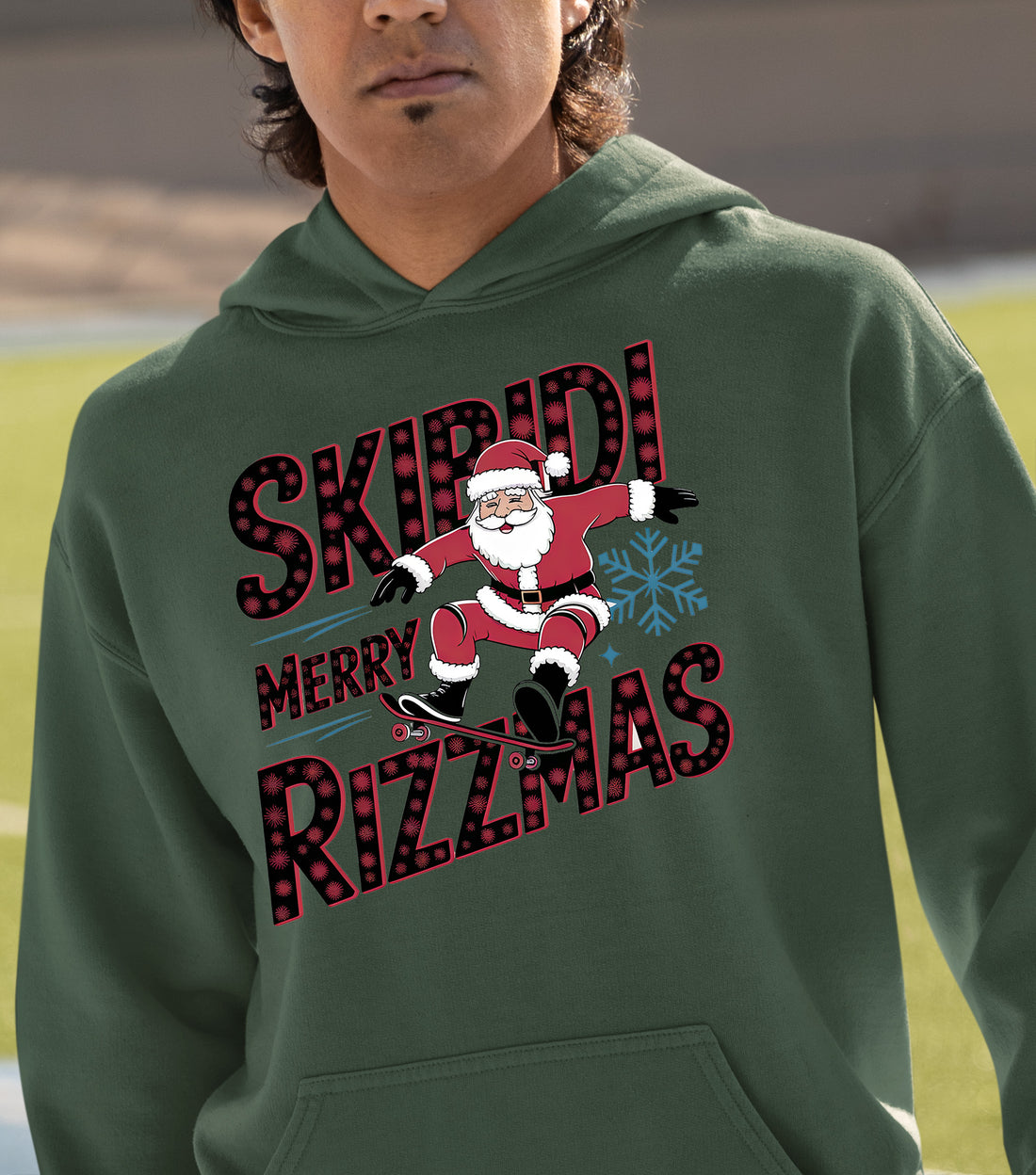 Skibidi Merry Rizzmas Christmas Cheer Festive Keepsake for Holiday Season Gift Hoodie