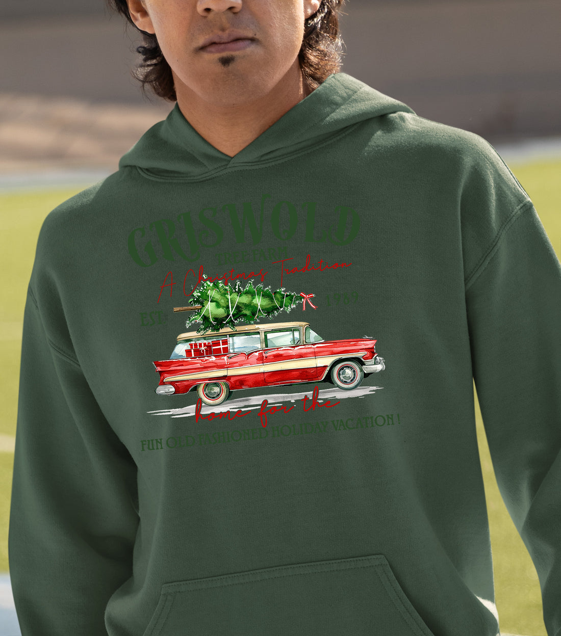 Griswold Tree Farm Christmas Magic, Rustic Holiday Charm for Seasonal Celebrations and Gift Giving Hoodie