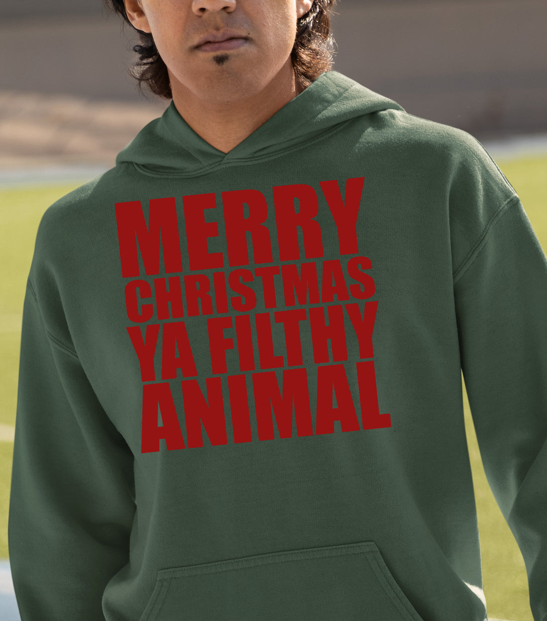 Merry Christmas Ya Filthy Animals - Humorous Holiday Movie Quote Gift Idea, Classic Christmas Laugh Hoodie