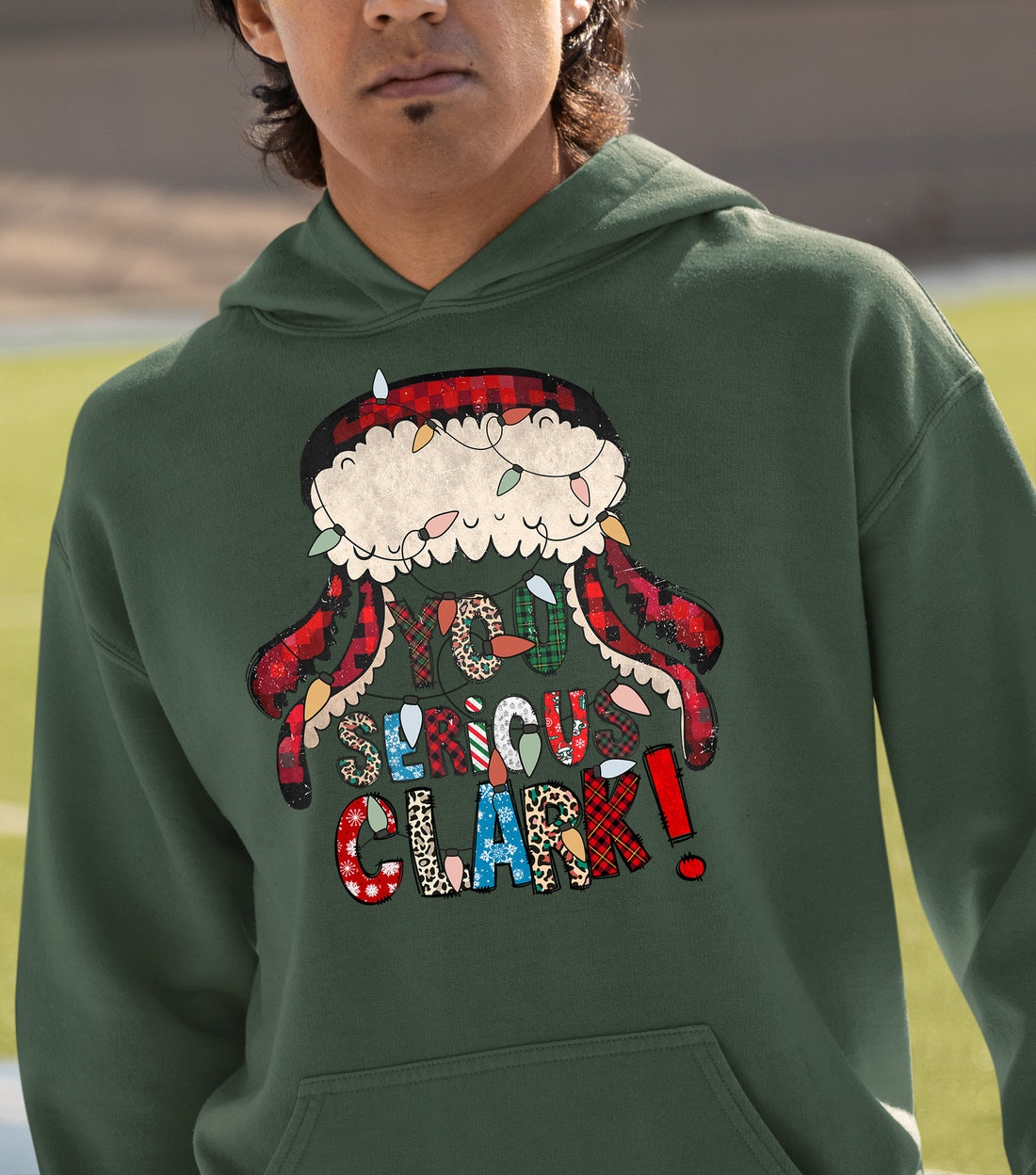 Whimsical Christmas motif for festive crafting, cozy holiday pattern, yuletide inspiration, handmade vibe, cheerful seasonal element Hoodie