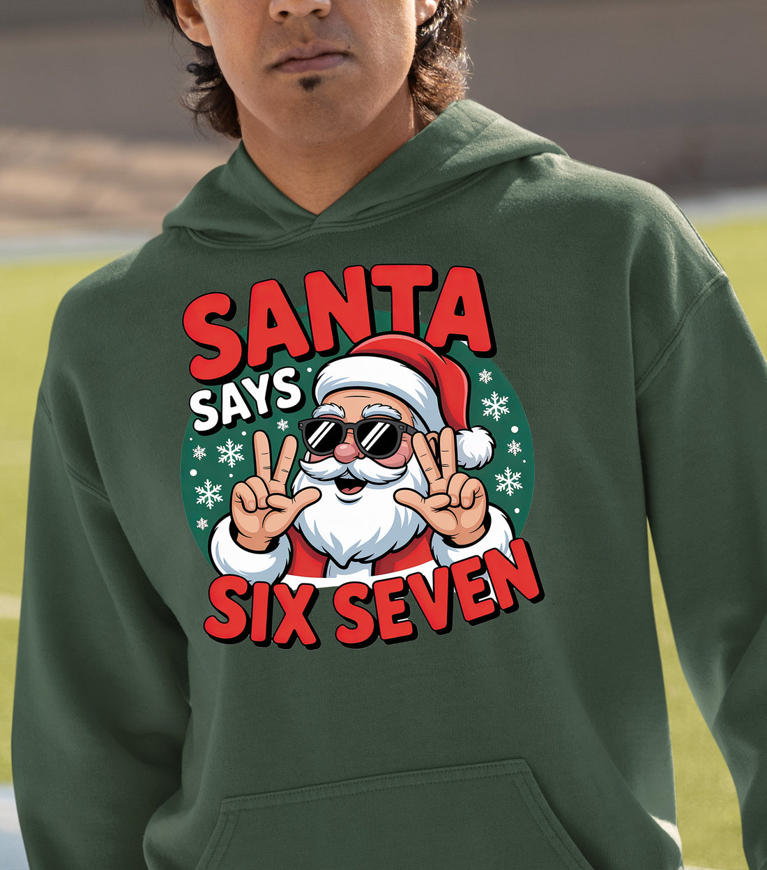 Santa Says Six Seven Piece Holiday Collection for Christmas Cheer - Gift Idea Hoodie