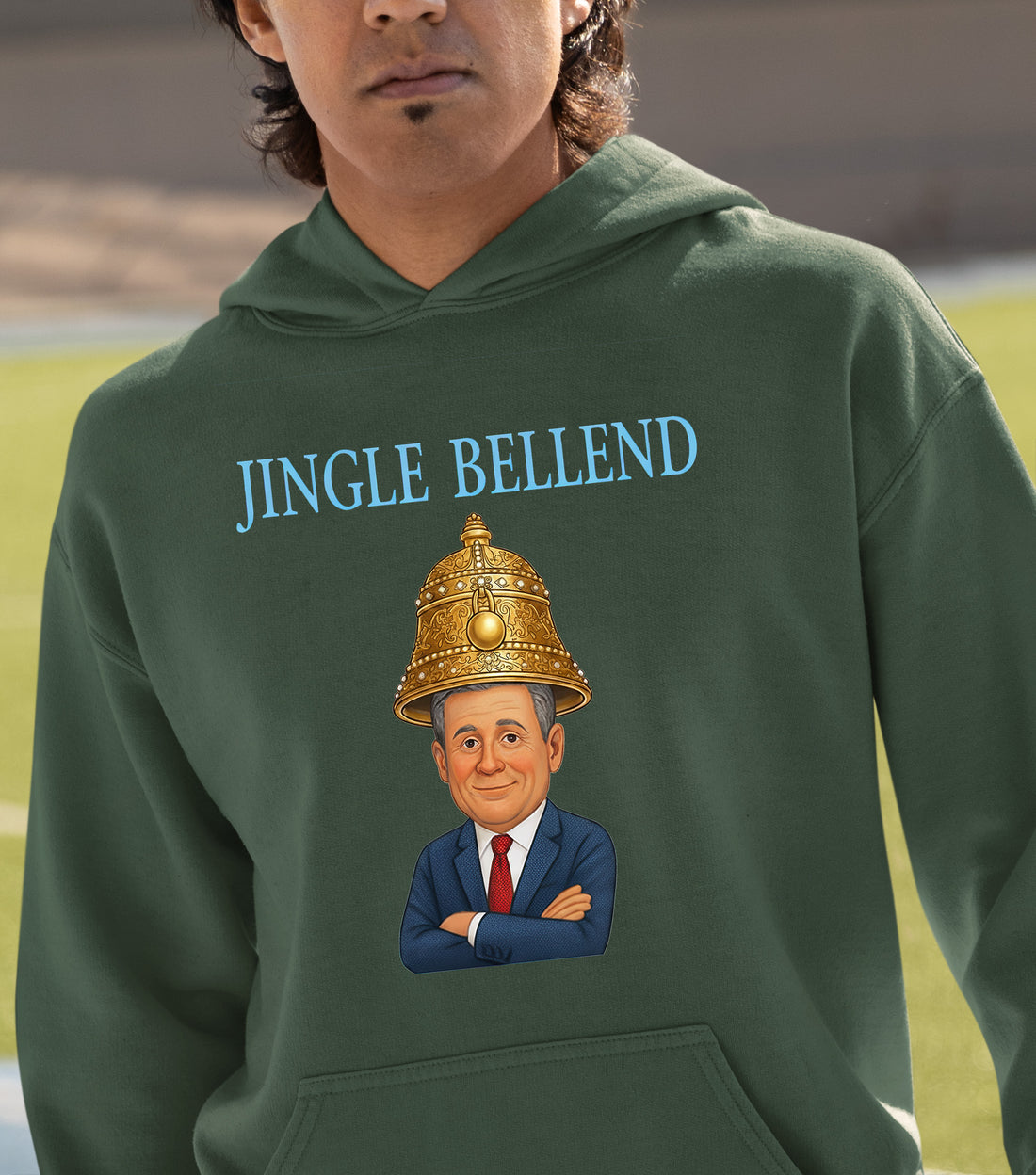 Jingle Bellend – Christmas Cheer Jewelry, Festive Holiday Accessory, Yuletide Sparkle Gift, Seasonal Celebration Hoodie