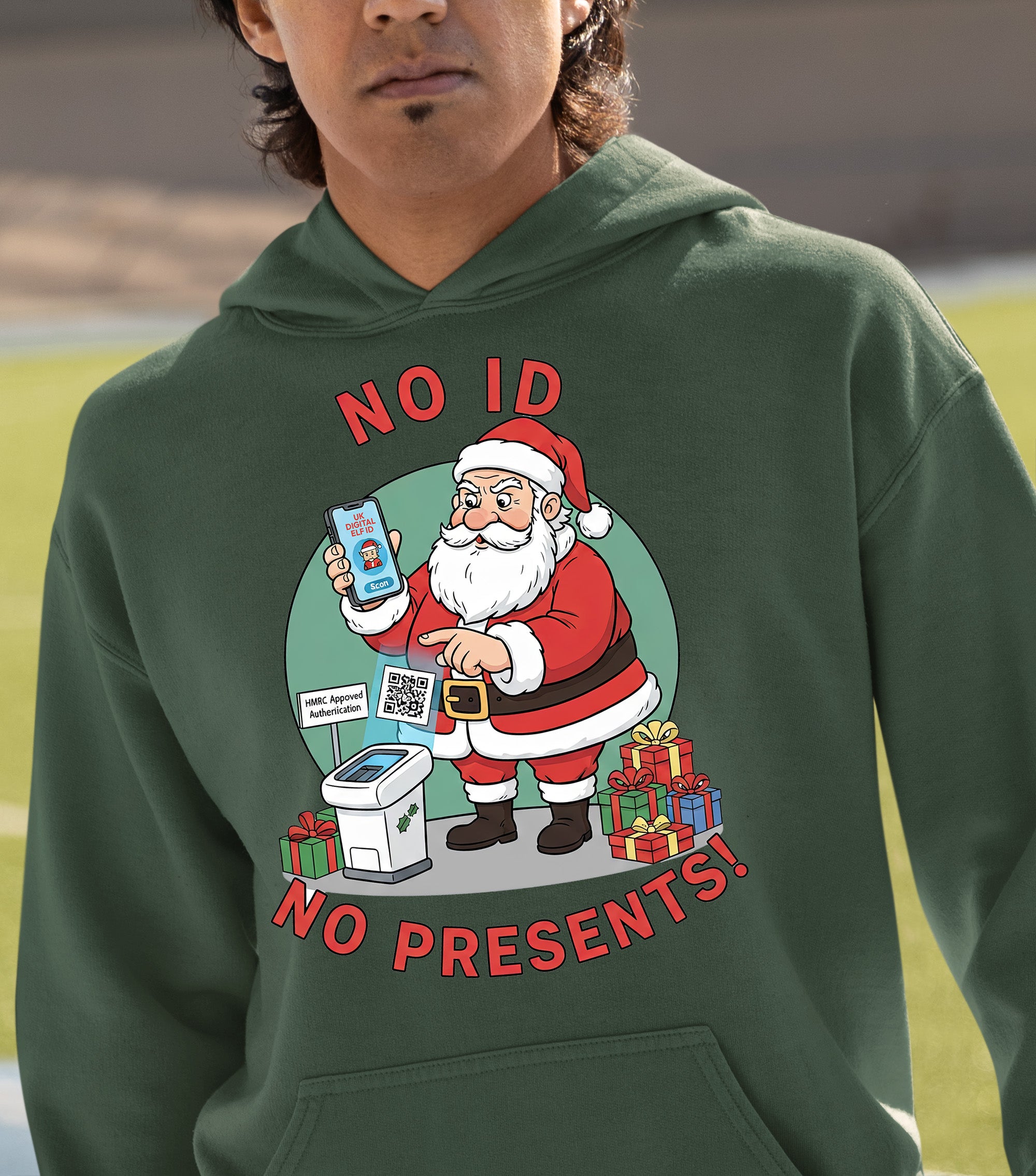 Christmas Themed Keepsake for the Holiday Season - Handmade Festive Charm, Unique Seasonal Gift for Collectors Hoodie