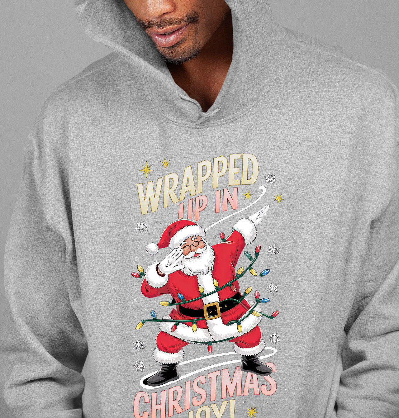 Wrapped up in Christmas Joy – Handmade Keepsake, Cozy Holiday Gift for Loved Ones, Heartfelt Seasonal Treasure Hoodie