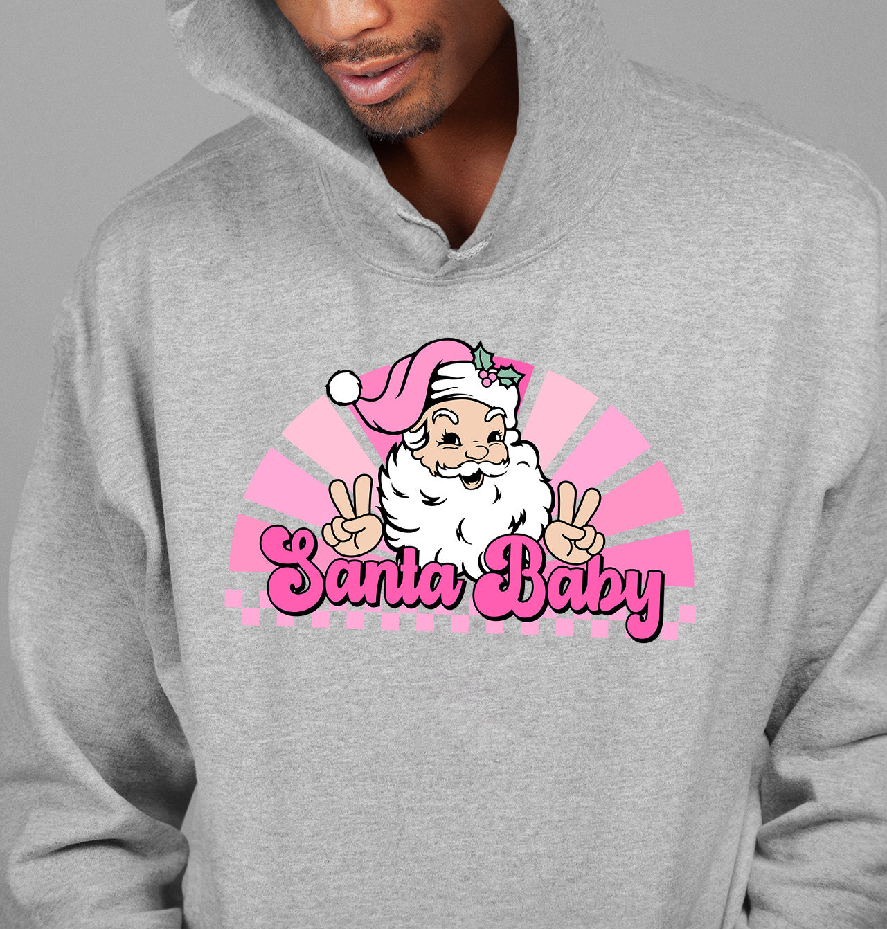Santa Baby Peace Christmas Theme – Festive Holiday Cheer for Christmas Eve & Seasonal Keepsake Hoodie