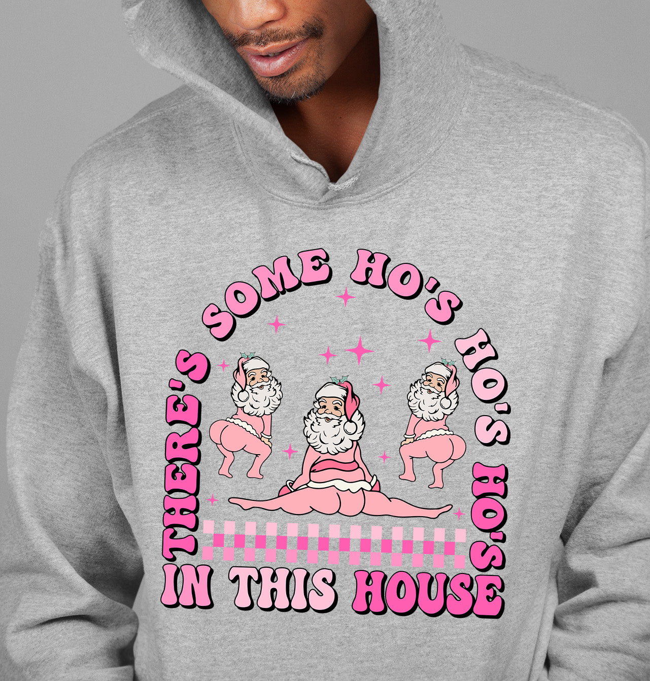 Festive Christmas Scene Art – Cozy Winter Village Illustration, Seasonal Gift for Home & Collectors Hoodie